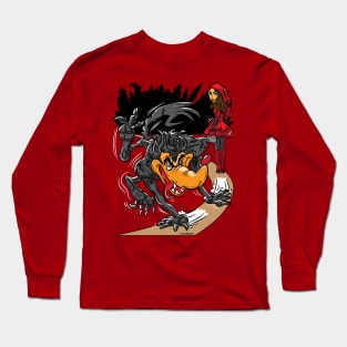 BIG BAD WOLF AND RED RIDING HOOD CARTOON Long Sleeve T-Shirt